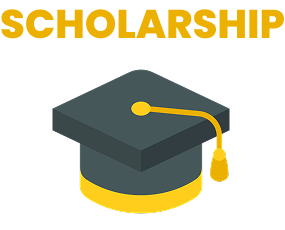 Scholarship graduation cap icon