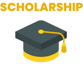 Scholarship graduation cap icon