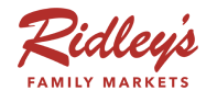 Ridleys Family Markets logo red