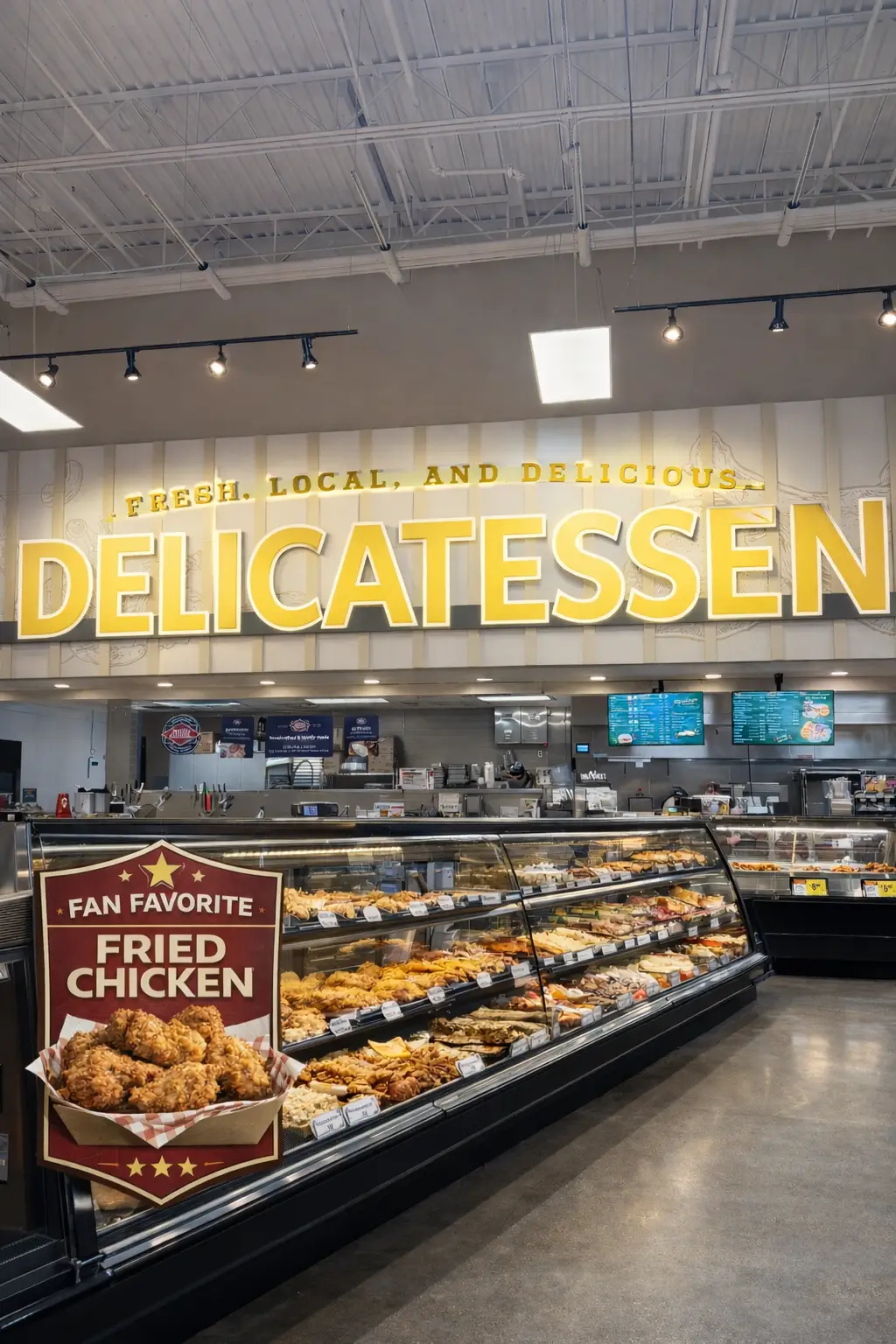 Delicatessen fresh food counter