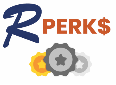 R Perks rewards program logo