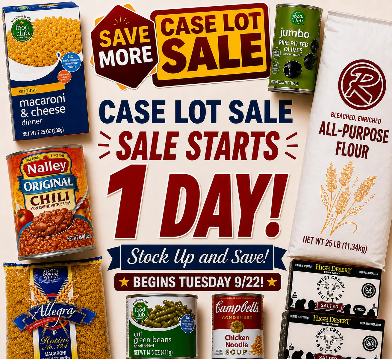 1 day to case lot