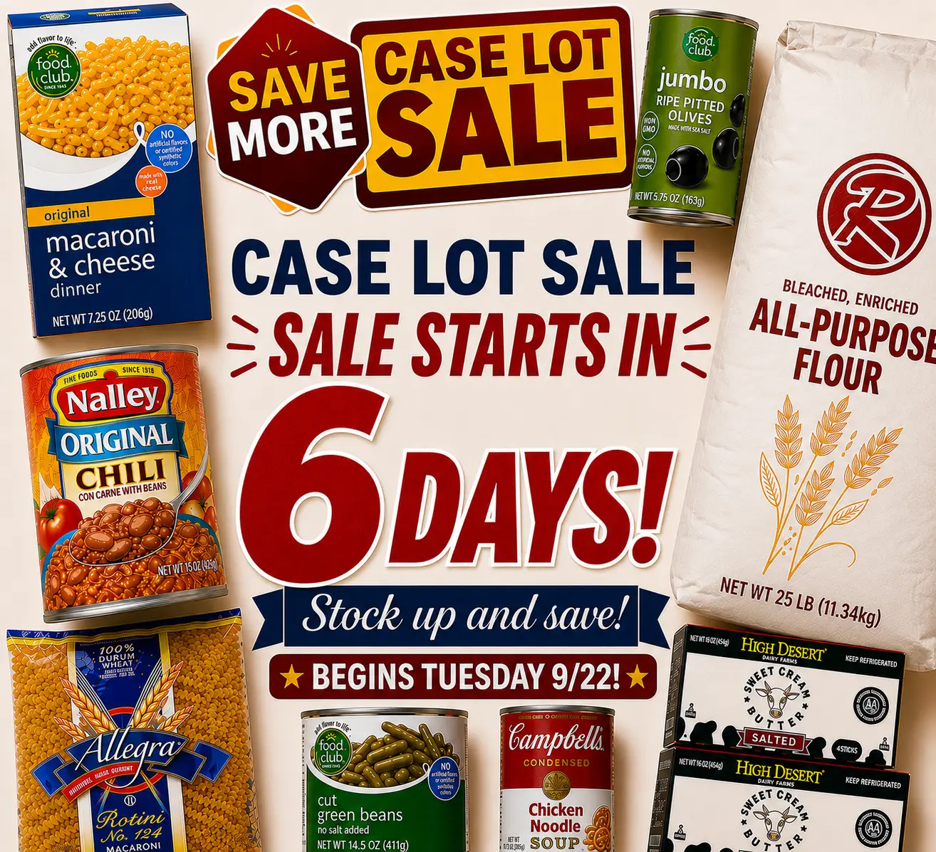 case lot 6 days
