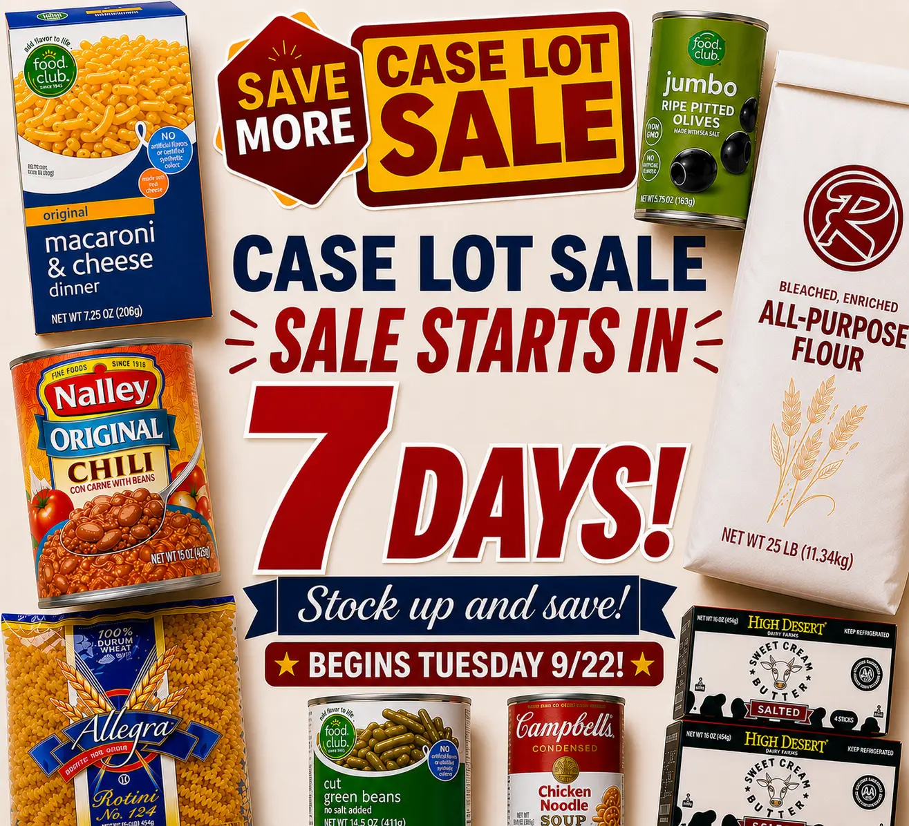 case lot 7 days