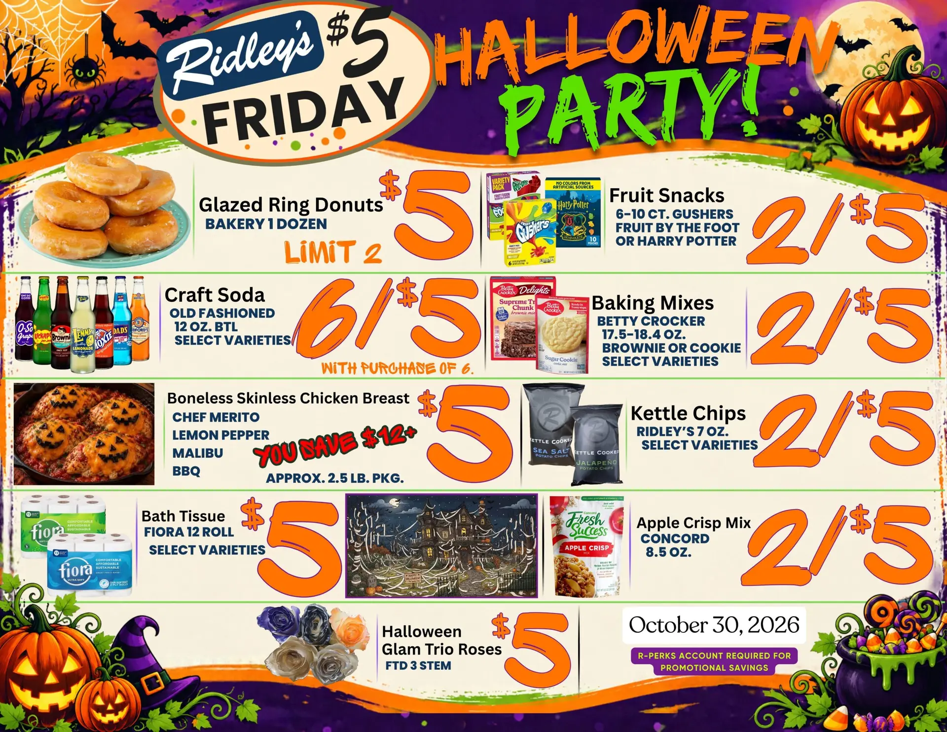 $5 Friday 10-30